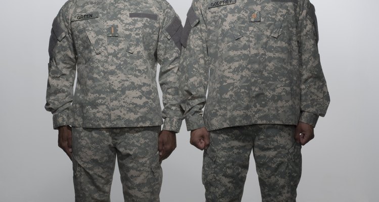 Two Army buddies in uniform