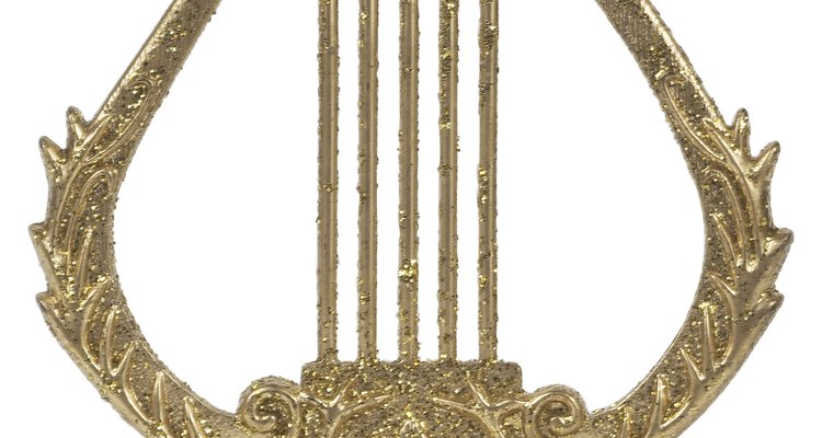 Make a Roman lyre using craft supplies.