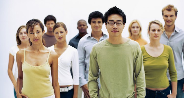 portrait of a group of people standing together