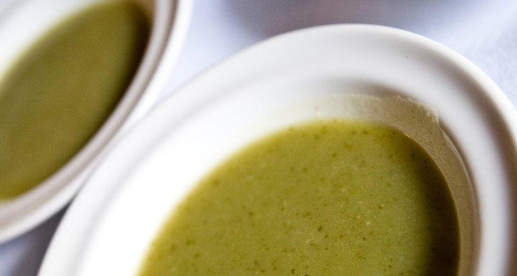 Kill bacteria in soup by pasteurising it.