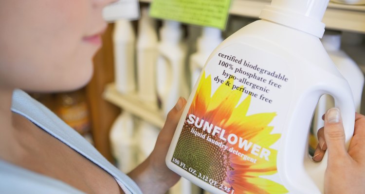 Washing powder is harmful to grass in large amounts.