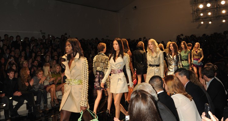 Burberry's past collections have feature structured, hard-tailored garments.