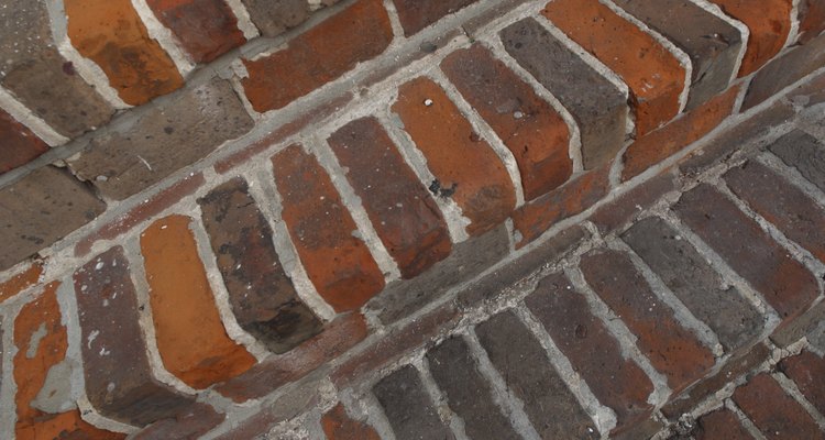 A durable, lasting set of stairs can be made with standard bricks.