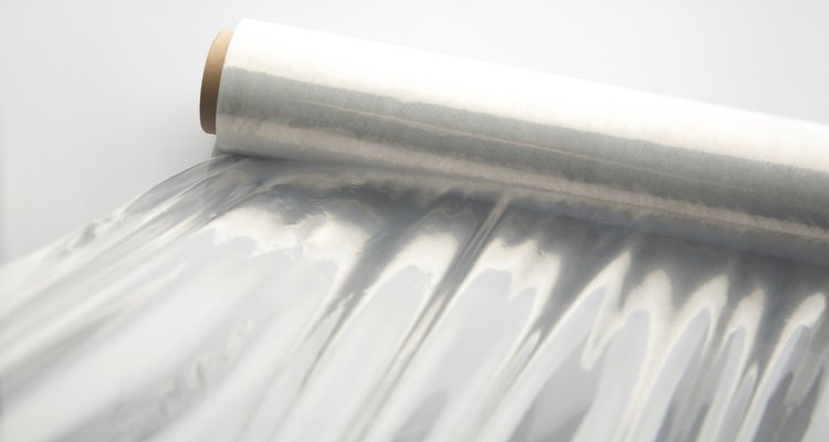 When heated, cling film may melt onto metal.