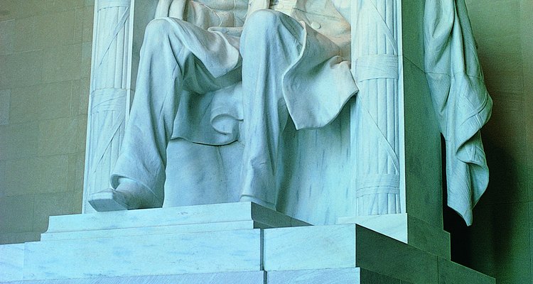 Estátua do memorial de Lincoln nos Estados unidos