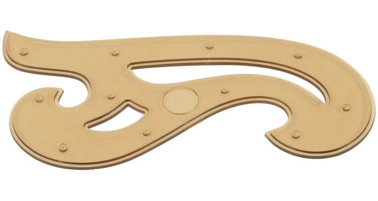Use a plastic French-curve template to create your scallops.