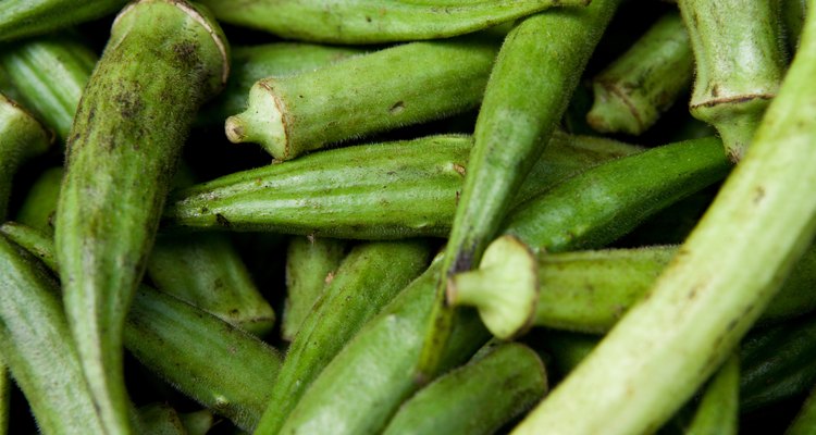 Close-up of okra