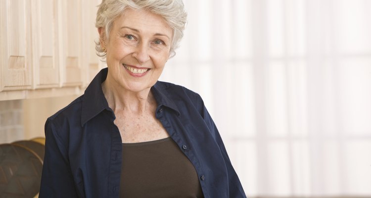 Mature woman smiling