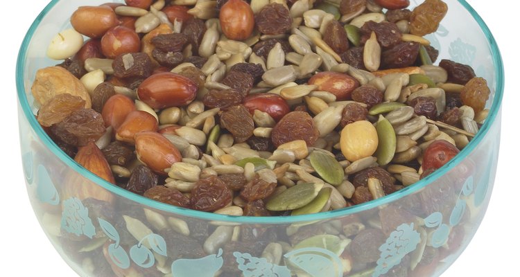 A bowl of nuts is handy for nibbling.