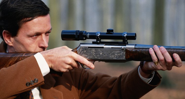 The butt of a rifle can push against your shoulder.