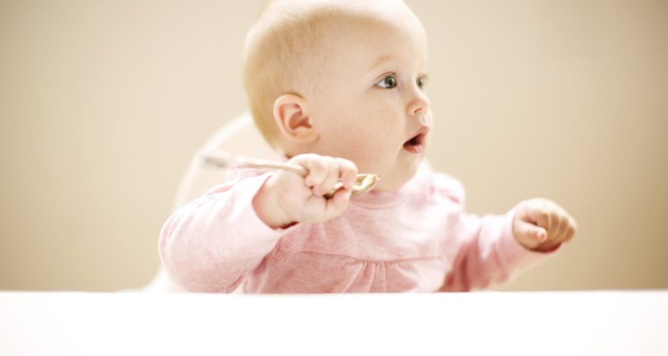 Silver spoons are a traditional English baby gift.