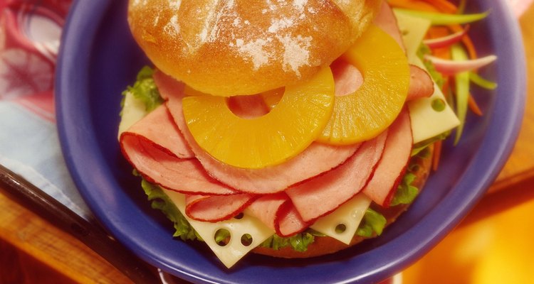 Sandwich con piña.