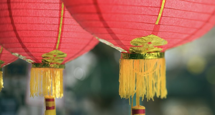 Lanternas chinesas são ótimas para a decoração da festa