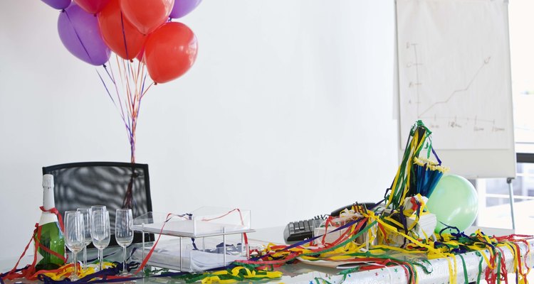 Balloons add colour and fun to a party.