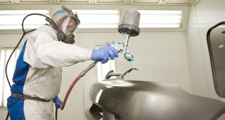 Air-fed masks should be worn when spraying isocyantes.