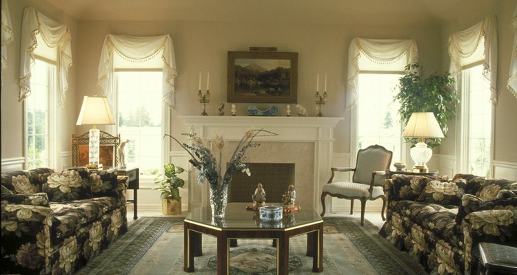 Place all bordering furniture completely on or off a rug.