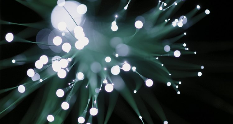 Fibre-optic trees use plastic optical fibres to create beautiful displays of light.