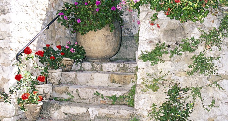 Crumbling stone steps are a risk to safety.