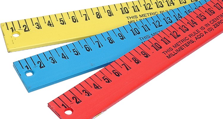 Most standard English rulers are measured in eighths or sixteenths.