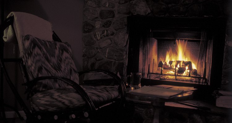 Modern electric fireplaces come complete with visual effects such as flames and smoke.