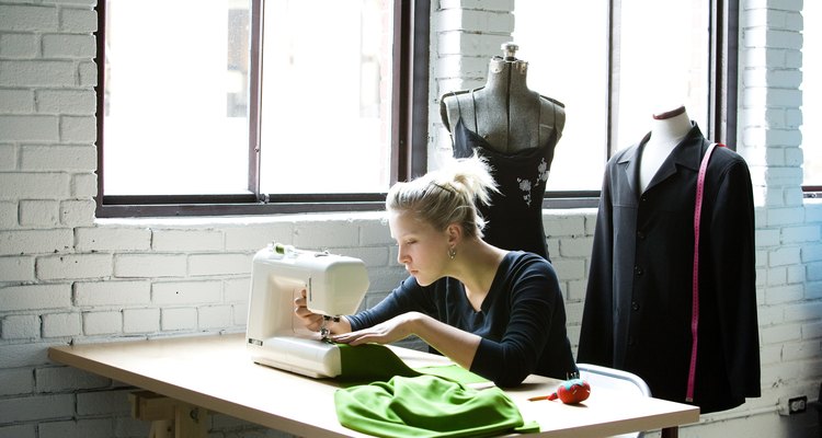 Seamstress altering clothing