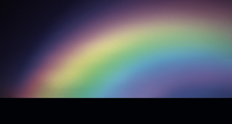 El arco iris muestra el espectro de colores de la luz blanca.