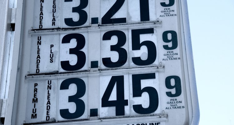 Gas prices are an example of the cost of products' influence on price.