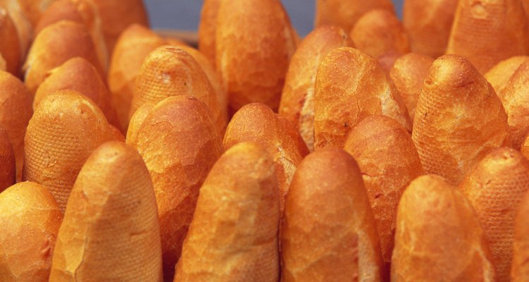 Closed Up Image of Several Baguettes, High Angle View, Paris, France