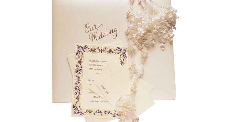 Wedding invitation and album