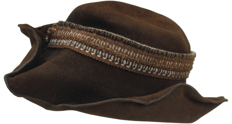 Brown felt hat