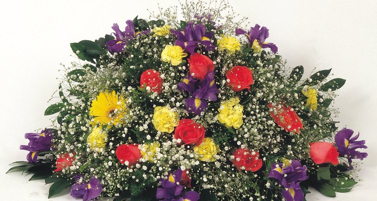 Flores são uma parte significativa da maioria dos funerais