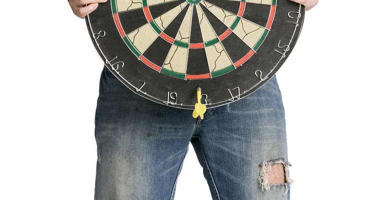 A bristled dartboard will last many years with proper care.