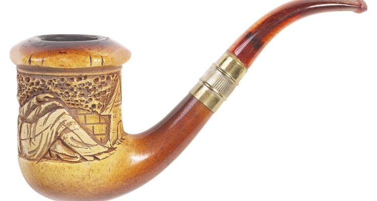 Real meerschaum pipes become darker with age.
