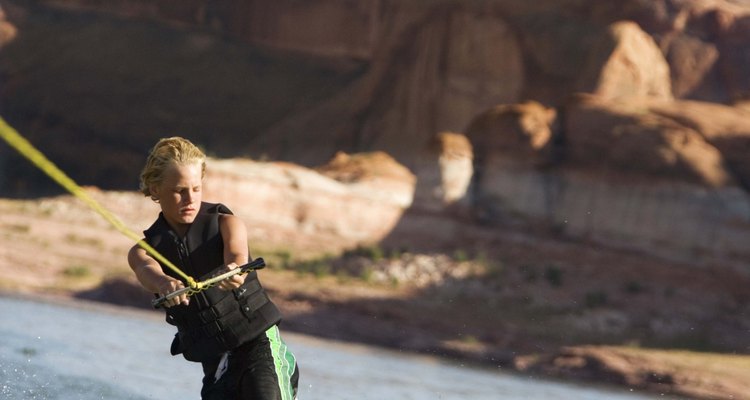 Los deportes acuáticos son grandes en el lago Powell.