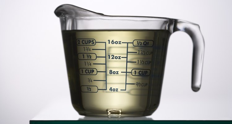 Cómo medir una taza de agua.