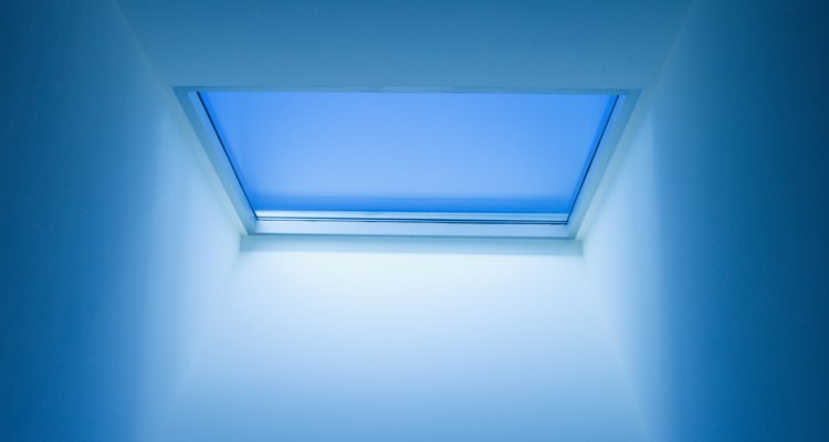 A flat roof is a good place for a skylight.