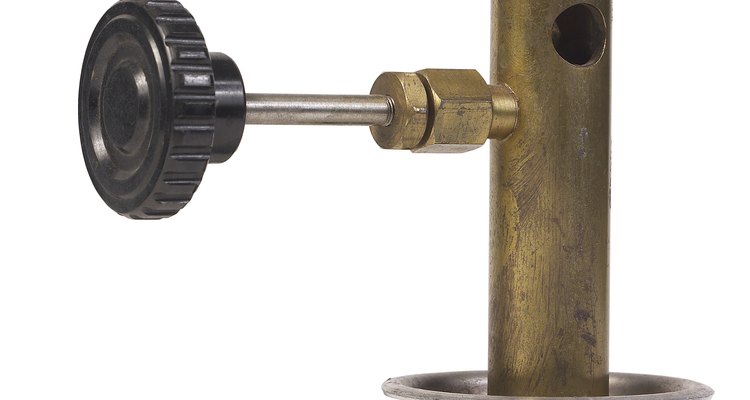 The valve of a Bunsen burner allows the user to carefully modulate heat during an experiment.