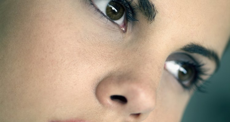 Close-up of the side of a young woman's face