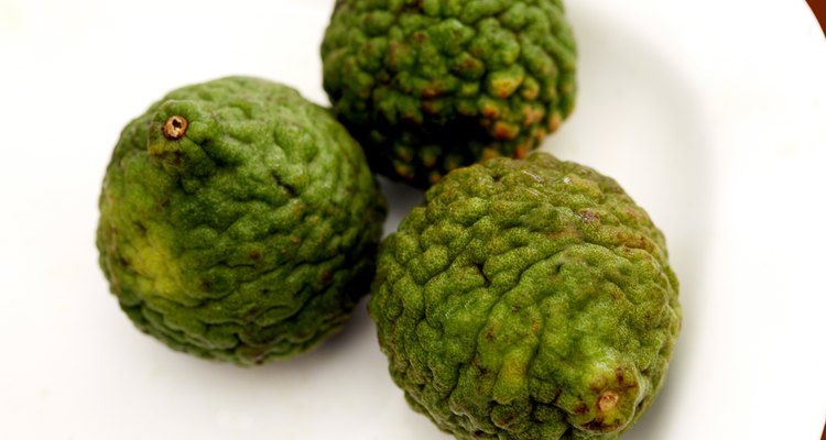 Close-up of a custard apples in a plate