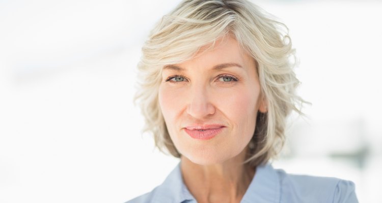 Close-up portrait of a smiling businesswoman