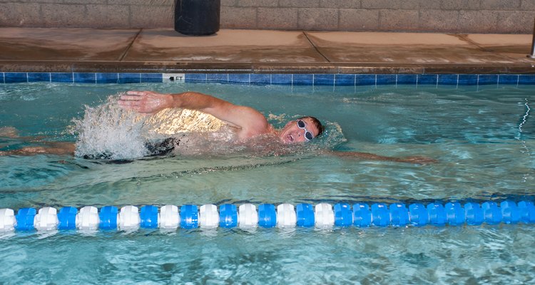 Morning splash in the pool