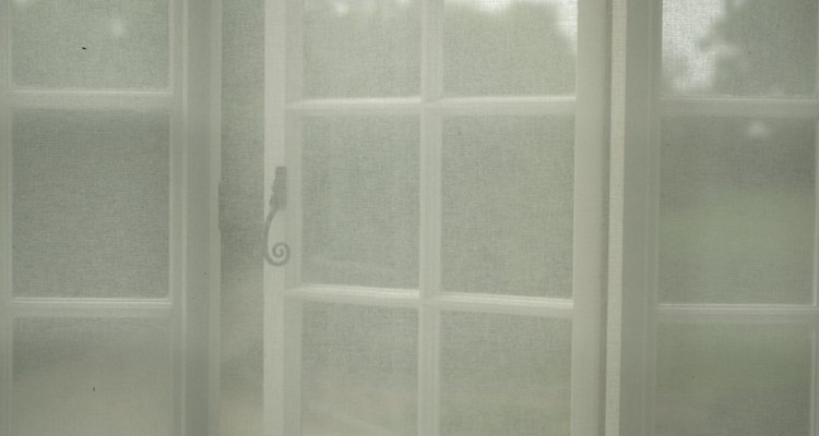 Net curtains can brighten a room.