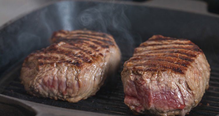 Hot Grilled beef steaks