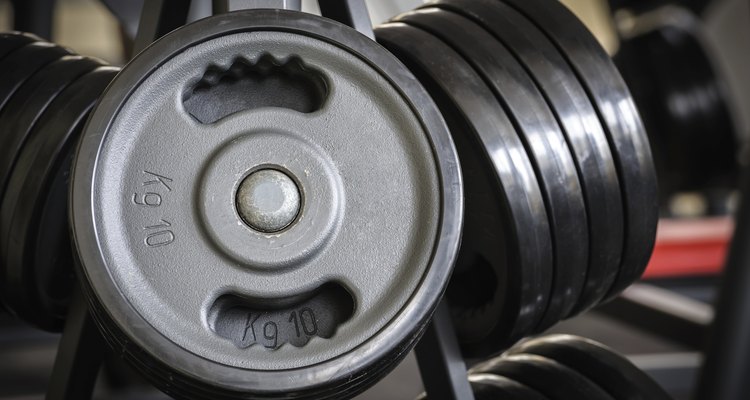 Barbell plates rack