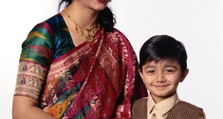 The sari is the traditional Indian dress for women.