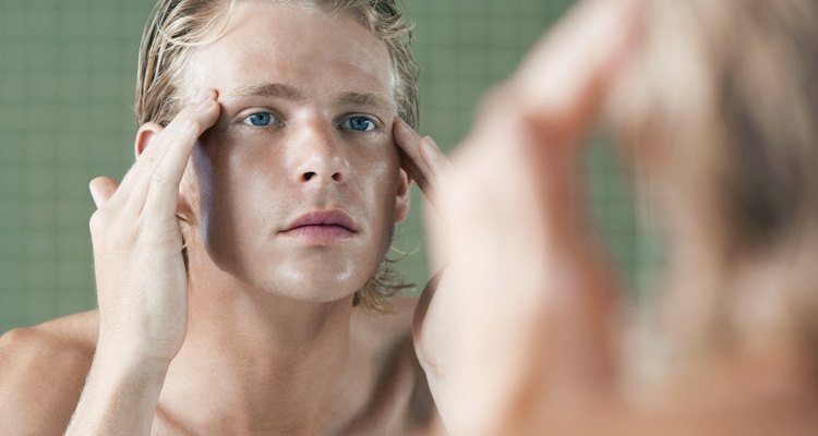 Man Applying Facial Cream