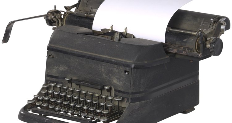 Una máquina de escribir.