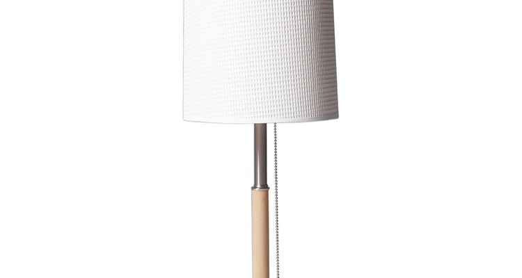 A modern paper lamp shade.
