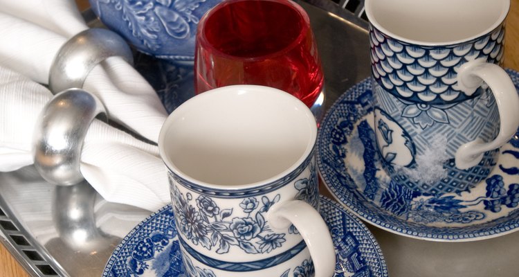 Vintage dinnerware often shows crazing caused from temperature change.