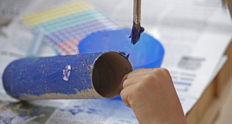 Cardboard tubes are popular craft items.